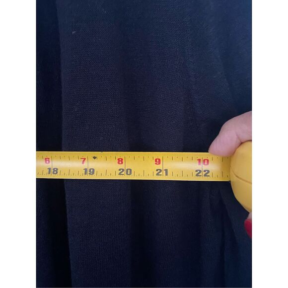 Chico’s Black Lightweight Cardigan Convertible Two Ways Sz 3 - Picture 6 of 7